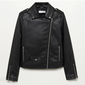 Women’s Genuine Leather Jacket Classic Vintage Look