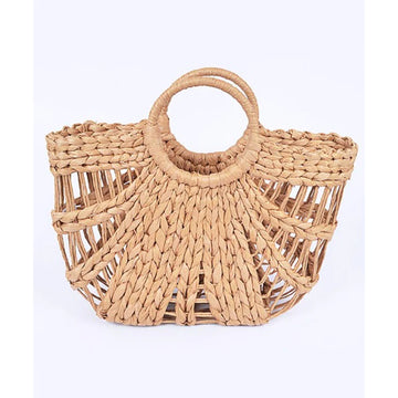 Straw Top Handle Summer Bag
