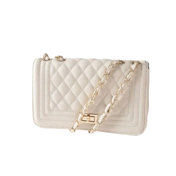 PU LEATHER QUILTED FASHION BAG
