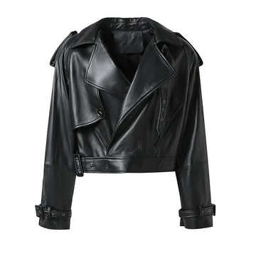 Hot Sale Leather Bomber Jacket for Women