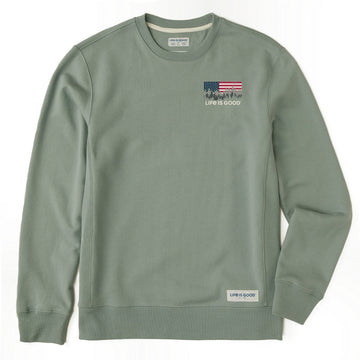 Men's Flag Forest LIG Simply True Fleece Crew