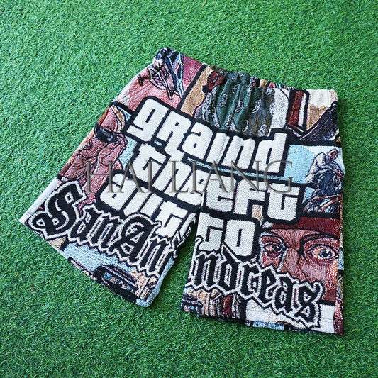 Plus Size Tapestry Shorts Unisex Sweat Shorts