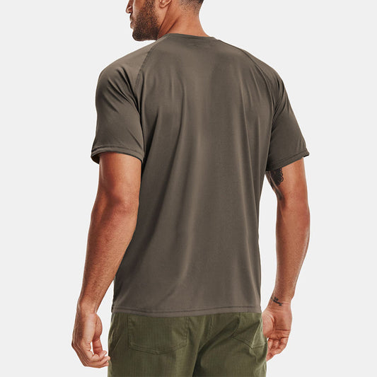 Short Sleeve Slim Fit Running Fitness T-Shirt for Men