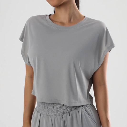 Loose Short Sleeve T-shirt Soft Cotton Casual Wear