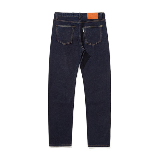 Men's Retro Japanese Style Straight-Leg Denim Pants