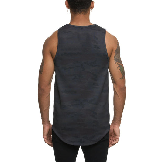 Premium Sleeveless Tee with Curve Hem Tank for Men